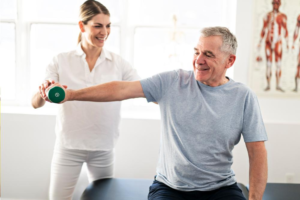 Effective physiotherapy plays a crucial role in heart attack or stroke recovery by helping patients regain strength and improve mobility.