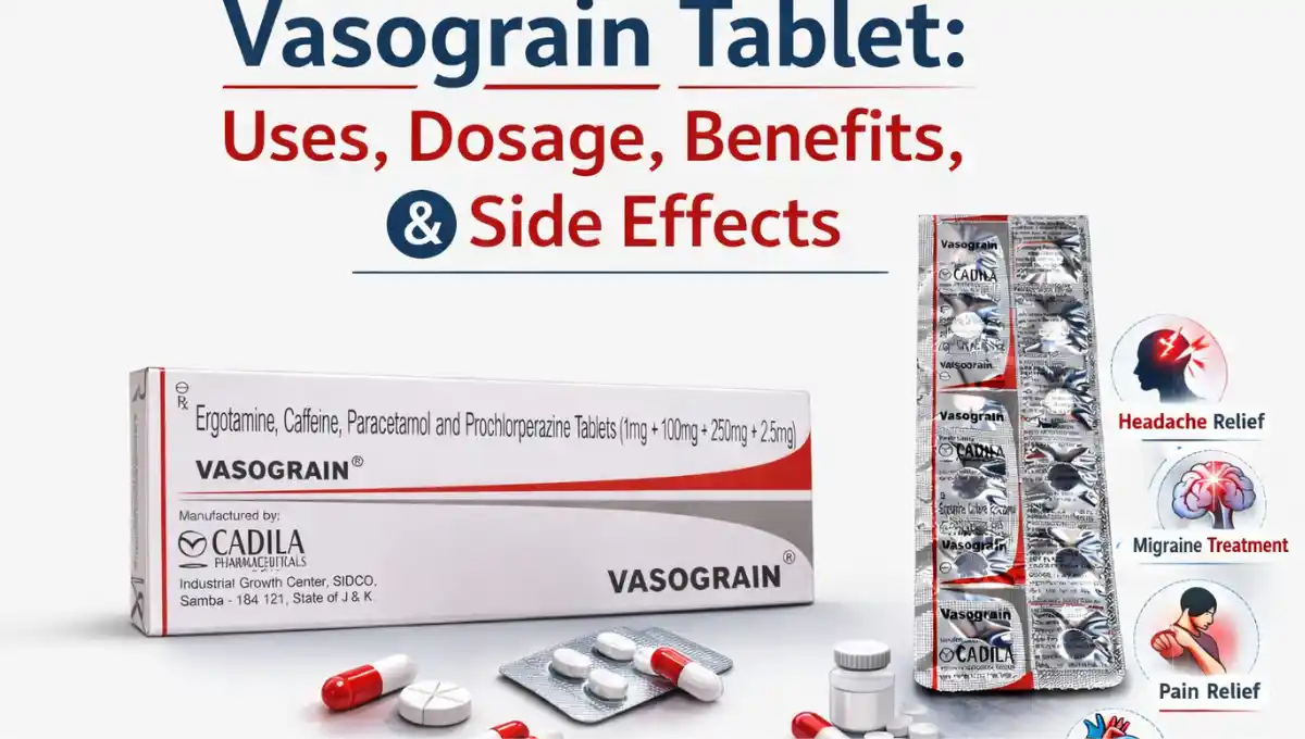 Vasograin Tablet: Uses, Dosage, Benefits, Side Effects, and Safety Guide