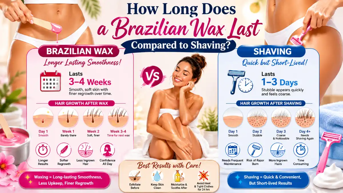 How Long Does a Brazilian Wax Last Compared to Shaving?